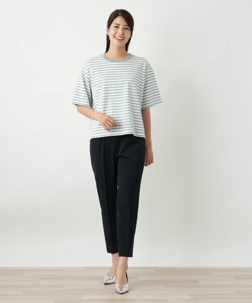 Leilian / レリアン Tシャツ | ボーダーカットソー【Leilian WHITE LABEL】 | 詳細7