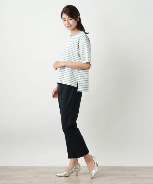 Leilian / レリアン Tシャツ | ボーダーカットソー【Leilian WHITE LABEL】 | 詳細8