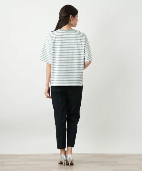 Leilian / レリアン Tシャツ | ボーダーカットソー【Leilian WHITE LABEL】 | 詳細9