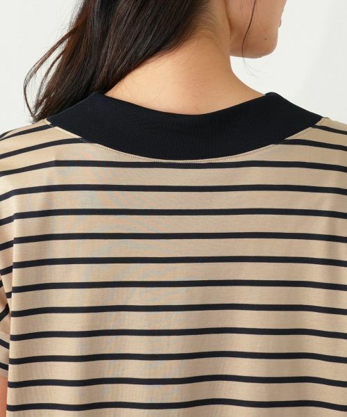 Leilian / レリアン カットソー | ボーダー切替Vネックカットソー【Leilian WHITE LABEL】 | 詳細11