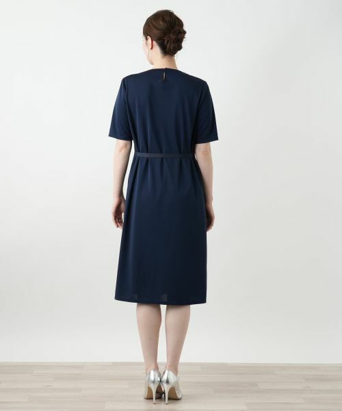 Leilian / レリアン ドレス | ベルト付きプリーツワンピース【Leilian WHITE LABEL】 | 詳細10
