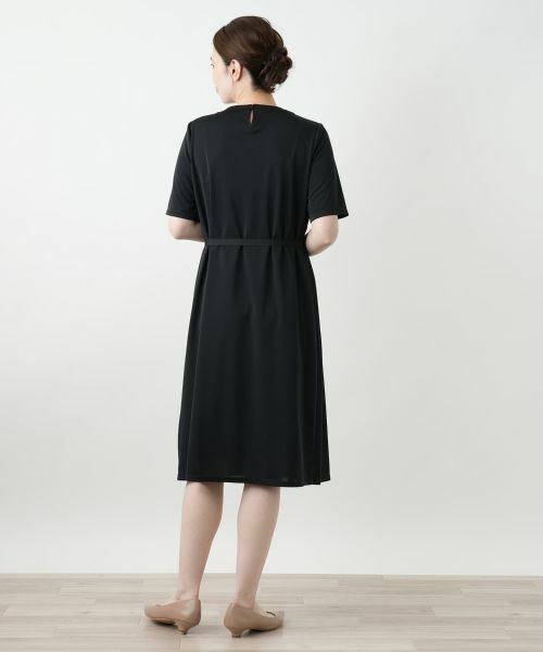 Leilian / レリアン ドレス | ベルト付きプリーツワンピース【Leilian WHITE LABEL】 | 詳細3