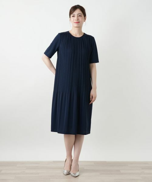 Leilian / レリアン ドレス | ベルト付きプリーツワンピース【Leilian WHITE LABEL】 | 詳細4