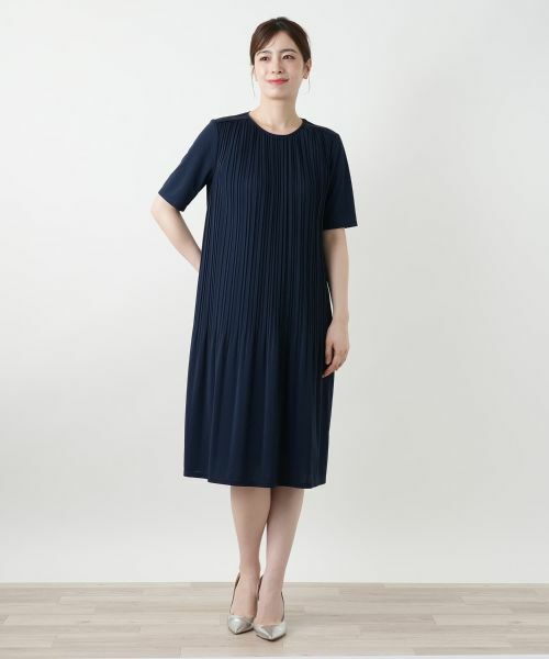 Leilian / レリアン ドレス | ベルト付きプリーツワンピース【Leilian WHITE LABEL】 | 詳細7