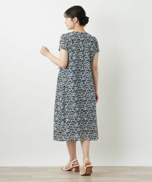 Leilian / レリアン ドレス | プリントVネックワンピース【Leilian WHITE LABEL】 | 詳細6