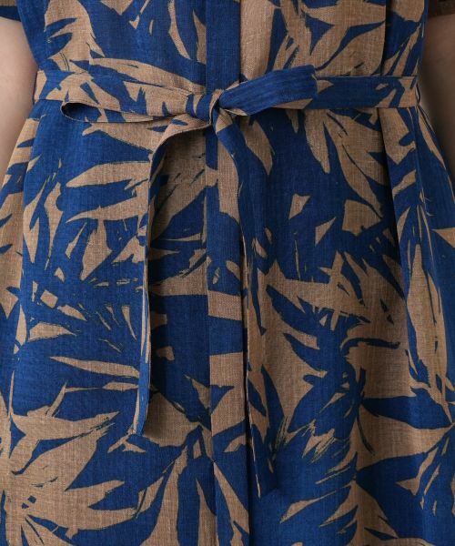 Leilian / レリアン ドレス | リーフ柄フレアワンピース【Leilian WHITE LABEL】 | 詳細14