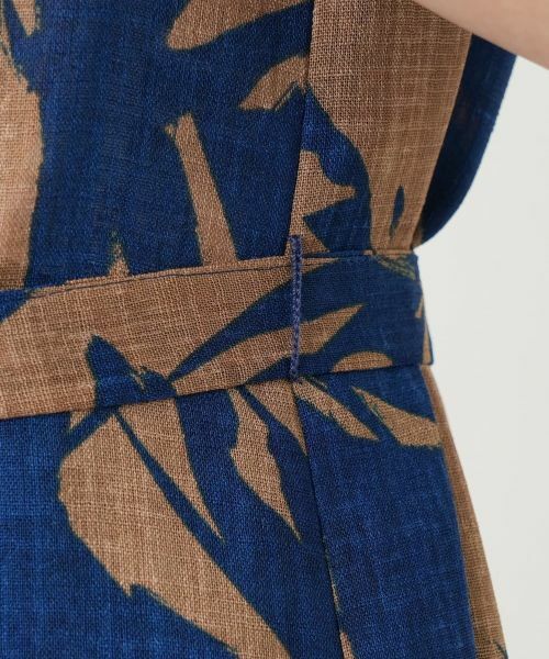 Leilian / レリアン ドレス | リーフ柄フレアワンピース【Leilian WHITE LABEL】 | 詳細15