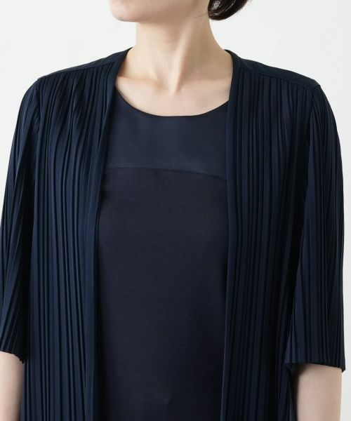 Leilian / レリアン テーラードジャケット | プリーツロングジャケット【Leilian WHITE LABEL】 | 詳細10