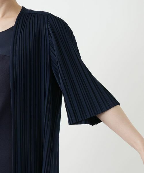 Leilian / レリアン テーラードジャケット | プリーツロングジャケット【Leilian WHITE LABEL】 | 詳細12