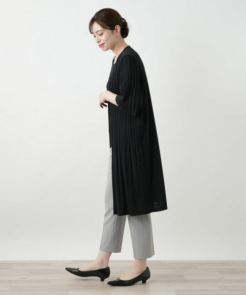 Leilian / レリアン テーラードジャケット | プリーツロングジャケット【Leilian WHITE LABEL】 | 詳細2