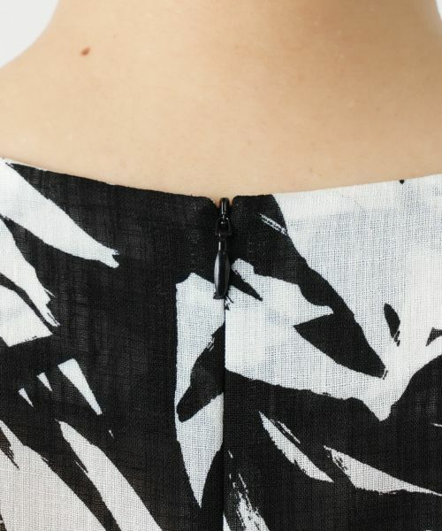 Leilian / レリアン シャツ・ブラウス | リーフ柄チュニックブラウス【Leilian WHITE LABEL】 | 詳細13