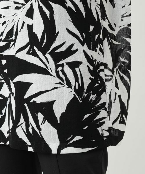 Leilian / レリアン シャツ・ブラウス | リーフ柄チュニックブラウス【Leilian WHITE LABEL】 | 詳細14