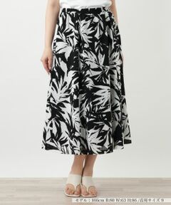 レリアン　ブラック フレアロングスカート フレアスカート|レリアン | レリアン公式オンラインストア