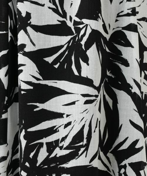 Leilian / レリアン ミニ・ひざ丈スカート | リーフ柄フレアスカート【Leilian WHITE LABEL】 | 詳細13