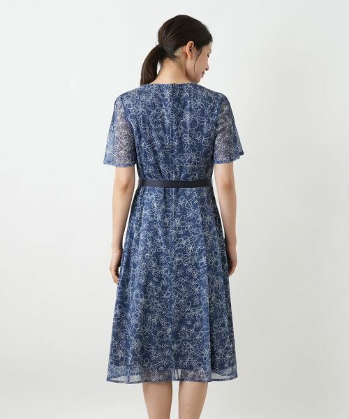 Leilian / レリアン ドレス | フラワー柄フレアワンピース【Leilian WHITE LABEL】 | 詳細7