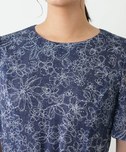 Leilian / レリアン ドレス | フラワー柄フレアワンピース【Leilian WHITE LABEL】 | 詳細8