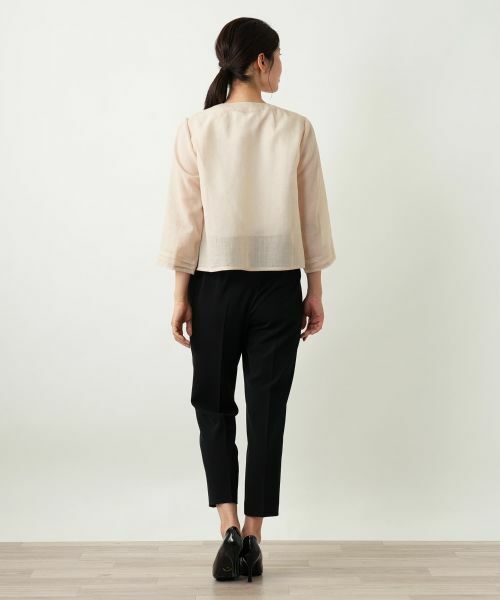 Leilian / レリアン テーラードジャケット | ノーカラージャケット【Leilian WHITE LABEL】 | 詳細3