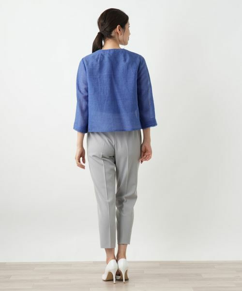 Leilian / レリアン テーラードジャケット | ノーカラージャケット【Leilian WHITE LABEL】 | 詳細6