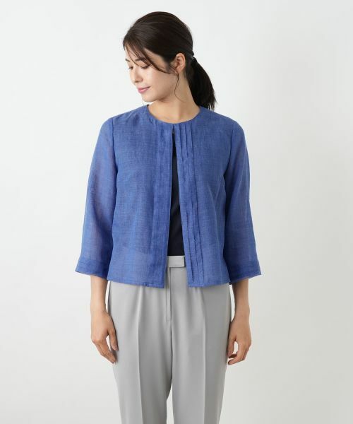 Leilian / レリアン テーラードジャケット | ノーカラージャケット【Leilian WHITE LABEL】 | 詳細7