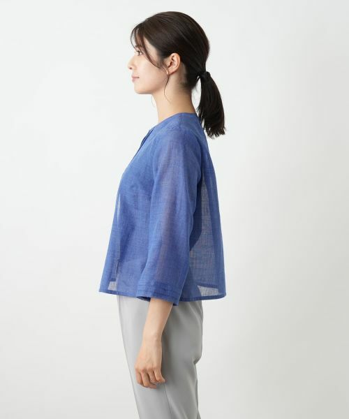 Leilian / レリアン テーラードジャケット | ノーカラージャケット【Leilian WHITE LABEL】 | 詳細8