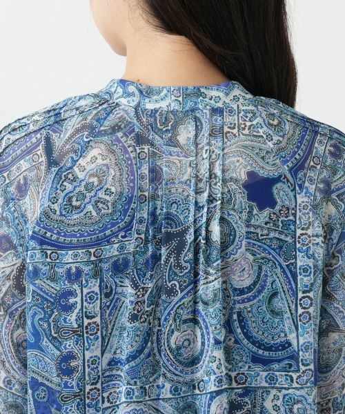 Leilian / レリアン シャツ・ブラウス | ペイズリー柄バンドカラーブラウス【Leilian WHITE LABEL】 | 詳細11