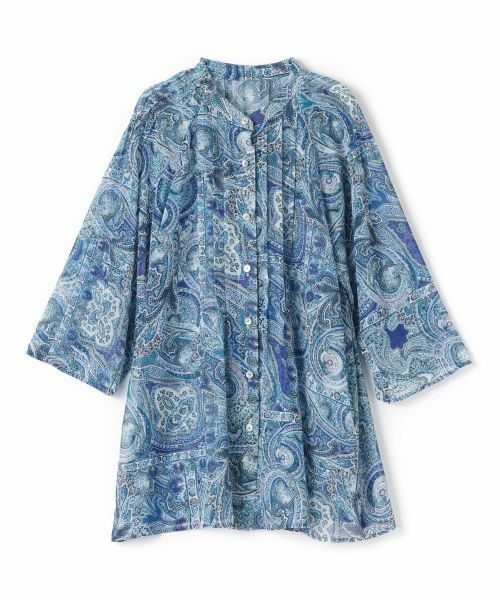 Leilian / レリアン シャツ・ブラウス | ペイズリー柄バンドカラーブラウス【Leilian WHITE LABEL】 | 詳細17