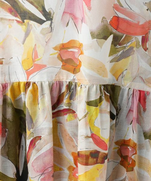 Leilian / レリアン シャツ・ブラウス | プリントペプラムブラウス【Leilian WHITE LABEL】 | 詳細12