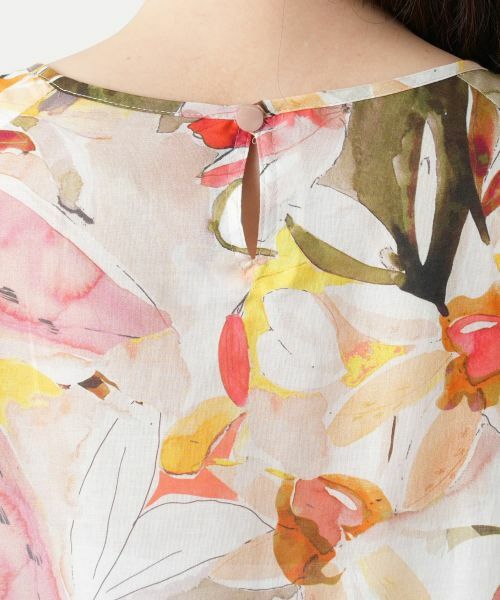 Leilian / レリアン シャツ・ブラウス | プリントペプラムブラウス【Leilian WHITE LABEL】 | 詳細9