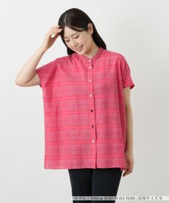 Leilian / レリアン シャツ・ブラウス | シアーチェックブラウス【Leilian WHITE LABEL】