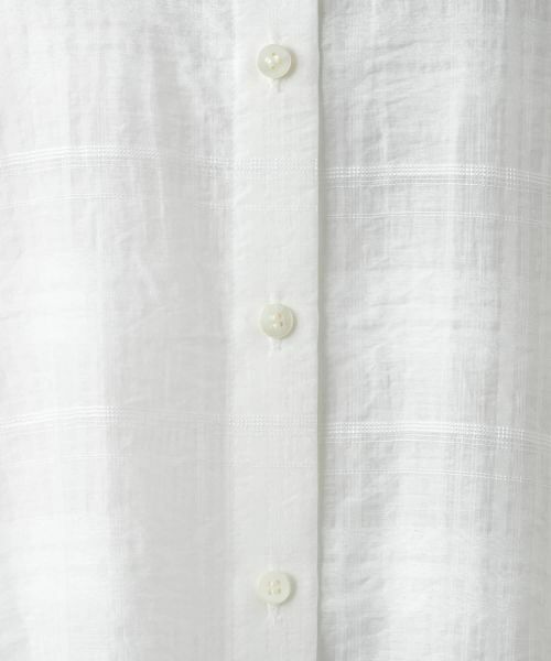 Leilian / レリアン シャツ・ブラウス | シアーチェックブラウス【Leilian WHITE LABEL】 | 詳細14