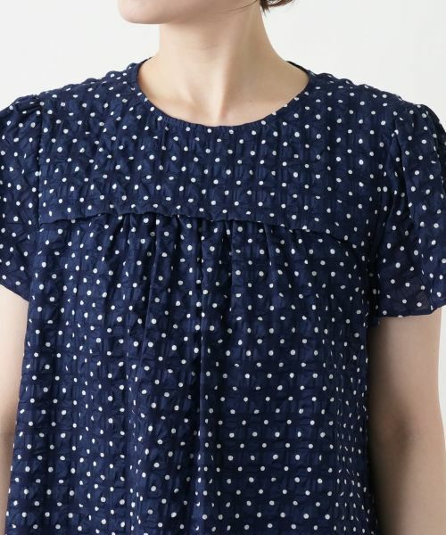 Leilian / レリアン シャツ・ブラウス | ドットギャザーブラウス【Leilian WHITE LABEL】 | 詳細10