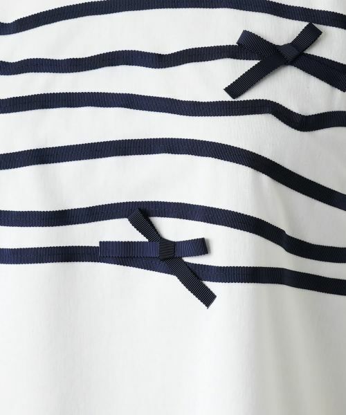 Leilian / レリアン Tシャツ | リボンクルーネックカットソー【Leilian WHITE LABEL】 | 詳細14