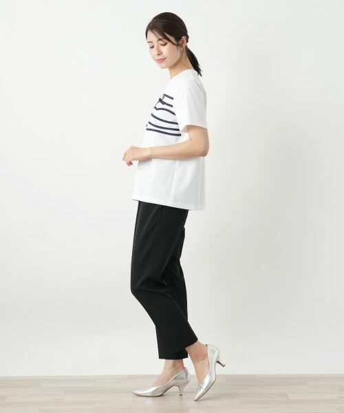 Leilian / レリアン Tシャツ | リボンクルーネックカットソー【Leilian WHITE LABEL】 | 詳細5