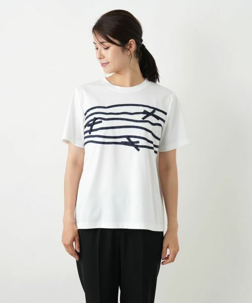 Leilian / レリアン Tシャツ | リボンクルーネックカットソー【Leilian WHITE LABEL】 | 詳細7