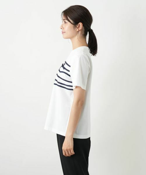 Leilian / レリアン Tシャツ | リボンクルーネックカットソー【Leilian WHITE LABEL】 | 詳細8