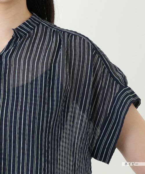 Leilian / レリアン シャツ・ブラウス | ストライプブラウス【Leilian WHITE LABEL】 | 詳細12