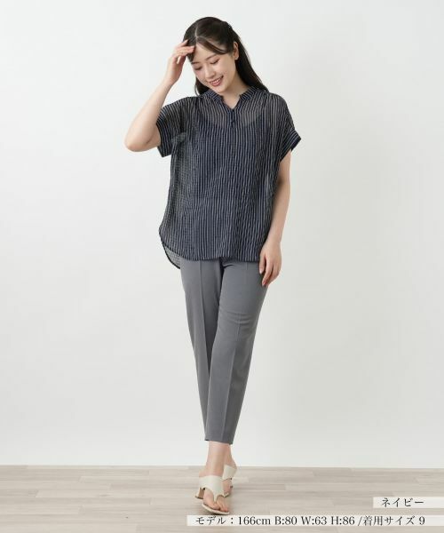 Leilian / レリアン シャツ・ブラウス | ストライプブラウス【Leilian WHITE LABEL】 | 詳細4