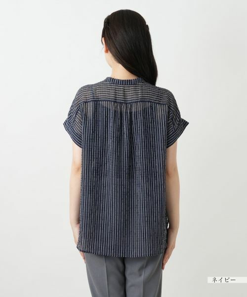 Leilian / レリアン シャツ・ブラウス | ストライプブラウス【Leilian WHITE LABEL】 | 詳細9