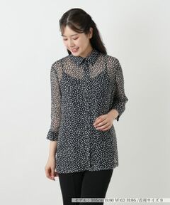 Leilian / レリアン シャツ・ブラウス | プリントブラウス【Leilian WHITE LABEL】