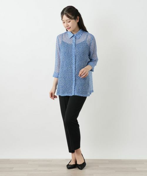 Leilian / レリアン シャツ・ブラウス | プリントブラウス【Leilian WHITE LABEL】 | 詳細1