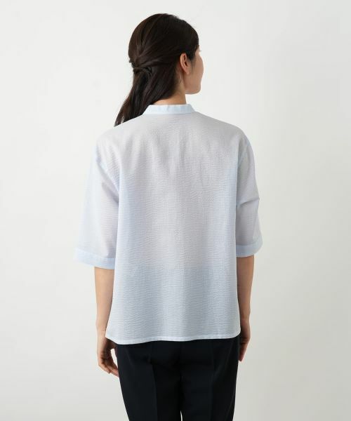 Leilian / レリアン シャツ・ブラウス | バンドカラーブラウス【Leilian WHITE LABEL】 | 詳細12