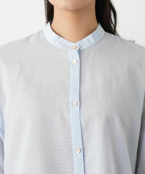 Leilian / レリアン シャツ・ブラウス | バンドカラーブラウス【Leilian WHITE LABEL】 | 詳細13