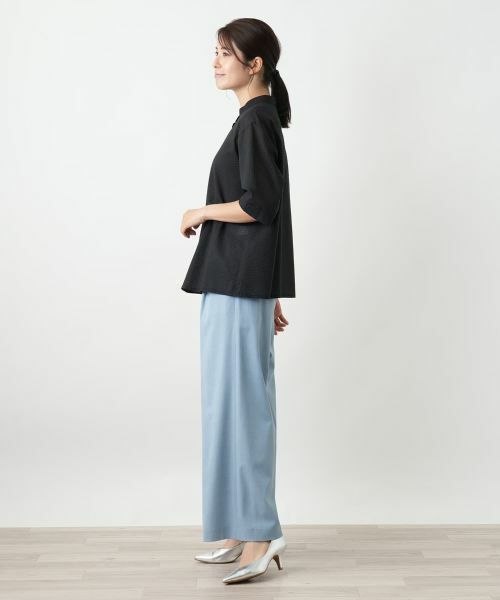 Leilian / レリアン シャツ・ブラウス | バンドカラーブラウス【Leilian WHITE LABEL】 | 詳細2