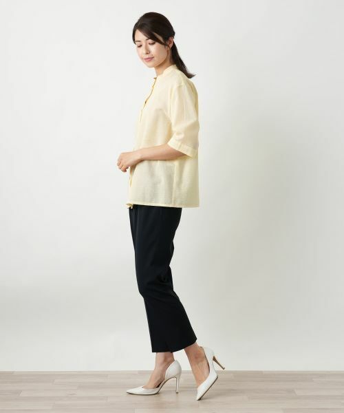 Leilian / レリアン シャツ・ブラウス | バンドカラーブラウス【Leilian WHITE LABEL】 | 詳細5