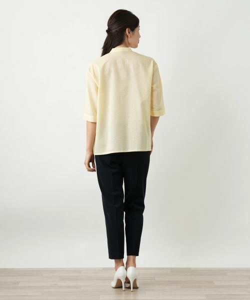 Leilian / レリアン シャツ・ブラウス | バンドカラーブラウス【Leilian WHITE LABEL】 | 詳細6