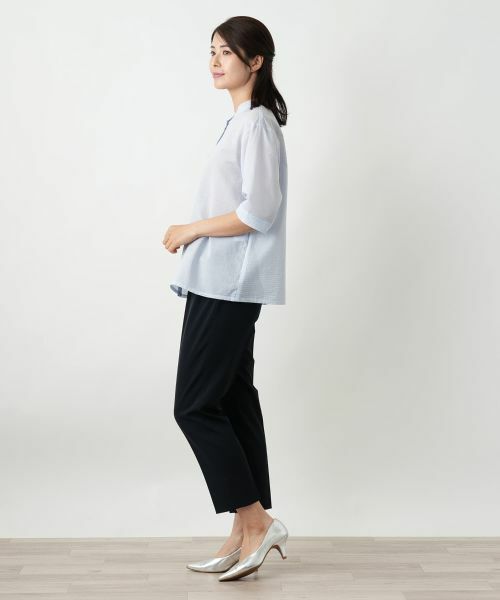 Leilian / レリアン シャツ・ブラウス | バンドカラーブラウス【Leilian WHITE LABEL】 | 詳細8