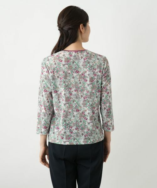 Leilian / レリアン カットソー | 小花柄カットソー【Leilian WHITE LABEL】 | 詳細12