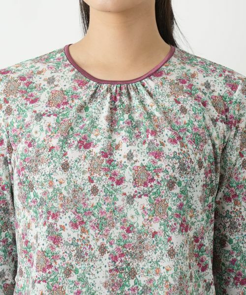 Leilian / レリアン カットソー | 小花柄カットソー【Leilian WHITE LABEL】 | 詳細13