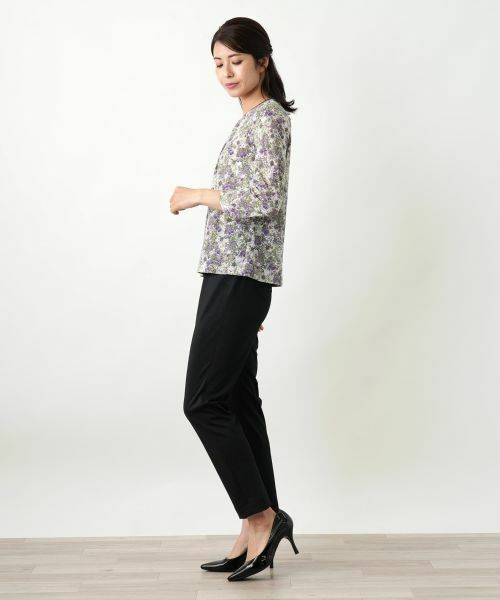 Leilian / レリアン カットソー | 小花柄カットソー【Leilian WHITE LABEL】 | 詳細2
