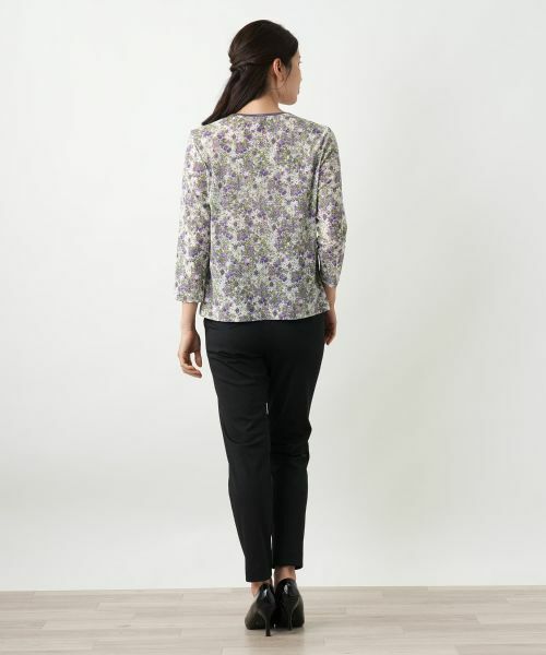 Leilian / レリアン カットソー | 小花柄カットソー【Leilian WHITE LABEL】 | 詳細3